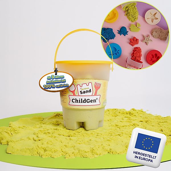 ChildGen Sandkasten Kinetischer Sand, Natürlich, ungiftig, Magischer Sand, günstig online kaufen