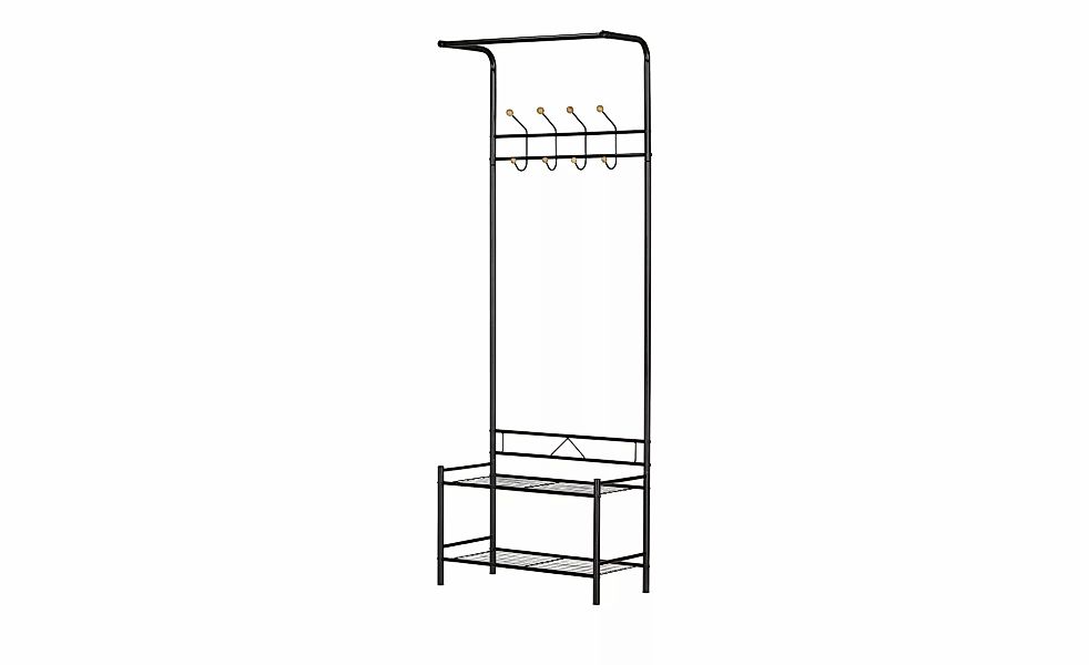 Standgarderobe  Wanda ¦ schwarz ¦ Maße (cm): B: 64 H: 177 T: 30.0 Garderobe günstig online kaufen