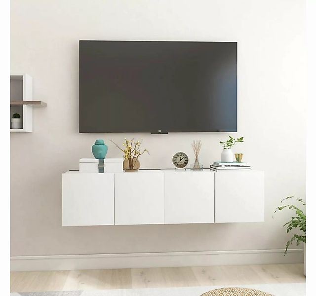 furnicato TV-Schrank TV-Hängeschränke 2 Stk. Weiß 60x30x30 cm günstig online kaufen