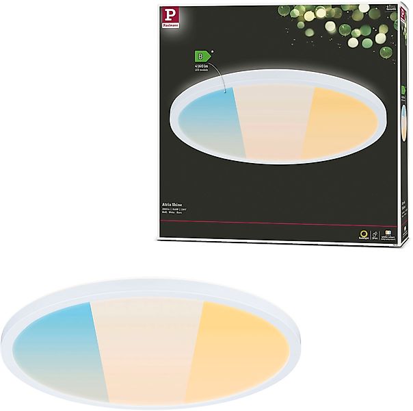 Paulmann LED Deckenleuchte »LED Panel Atria Shine IP44 rund 398mm White Swi günstig online kaufen