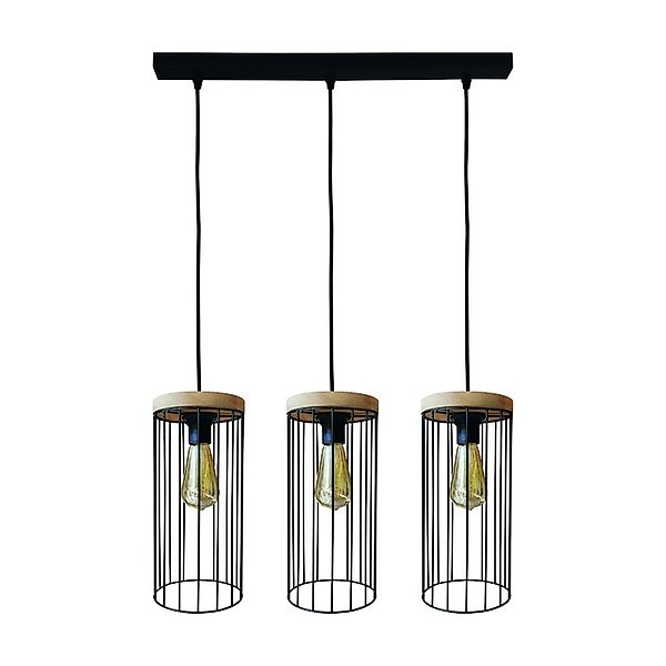 BRITOP LIGHTING Pendelleuchte »TIMEO WOOD MAX«, 3 flammig, Leuchtmittel E27 günstig online kaufen