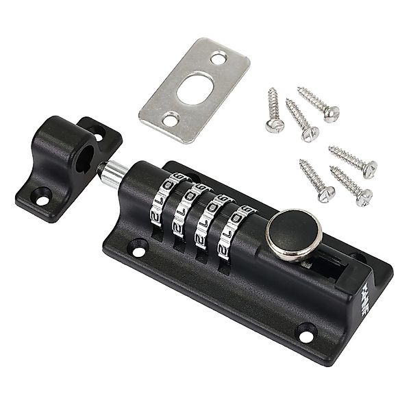 HMF 3591-02 Riegelschloss Türriegel mit 4-Stelligem Zahlencode aus Zinklegi günstig online kaufen