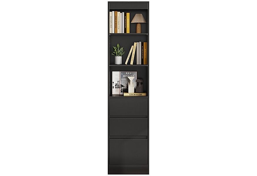 MSMASK Hochschrank Standregal Badezimmerschrank mit 3 Schubladen und Verste günstig online kaufen