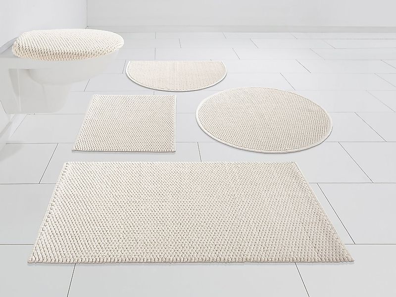 my home Badematte Dalia, Badvorleger, Badezimmer Teppich, Höhe 4 mm, fußbod günstig online kaufen