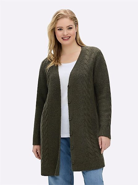 Sheego Longstrickjacke günstig online kaufen