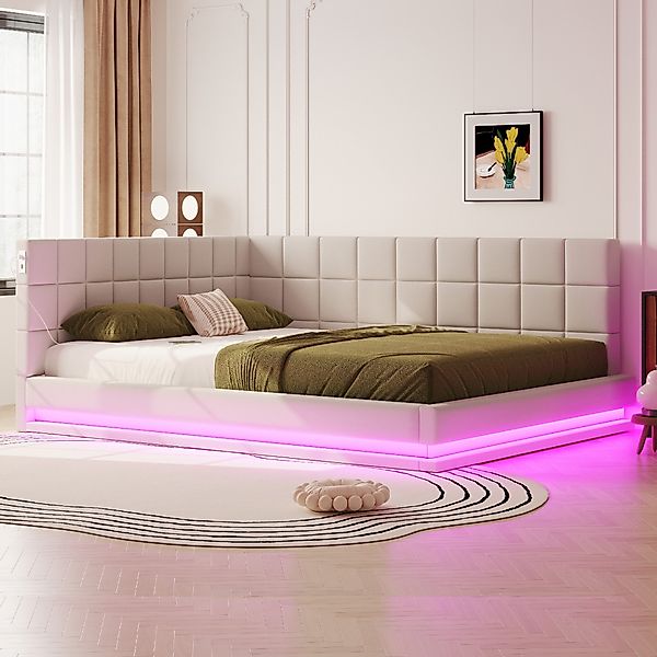 HAUSS SPOLE Schlafsofa 160x200, mit LED günstig online kaufen