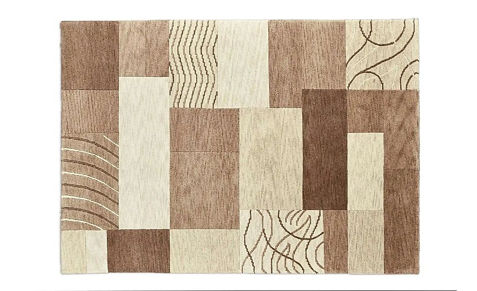 THEKO Wollteppich  Domas ¦ braun ¦ Wolle ¦ Maße (cm): B: 60 H: 1,2 Teppiche günstig online kaufen