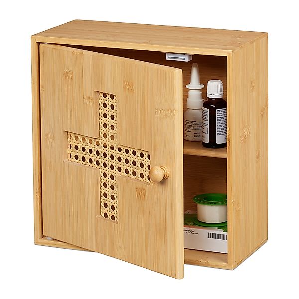 relaxdays Medizinschrank aus Bambus günstig online kaufen