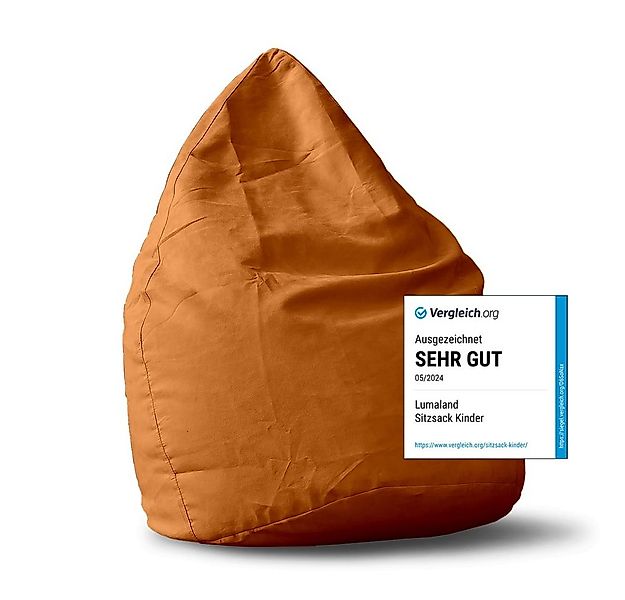 Lumaland Sitzsack Luxury XL Sitzsack (1 St), Microvelours Beanbag extra wei günstig online kaufen