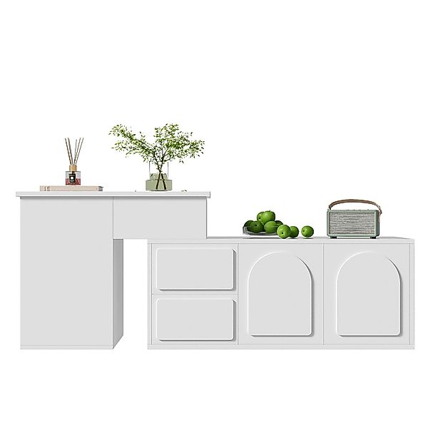 Refined Living Sideboard weißer Seitenschrank mit günstig online kaufen