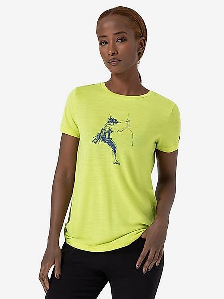 SUPER.NATURAL T-Shirt für Damen, Merino FINGERS MATTER Kletter Motiv, aktiv günstig online kaufen