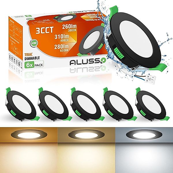 ALUSSO LED Einbaustrahler 6er-Set, Decken Leuchte, günstig online kaufen