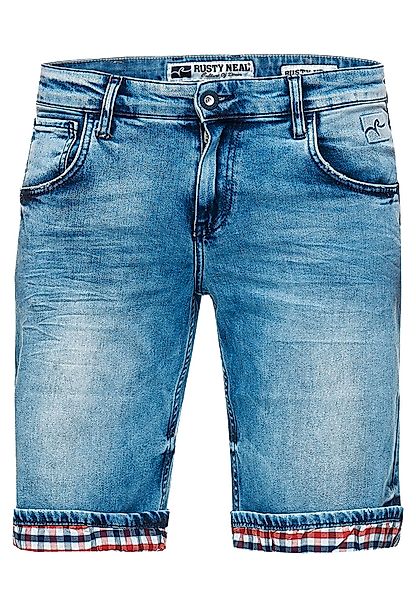 Rusty Neal Shorts "Stanley", mit coolem Karodetail günstig online kaufen