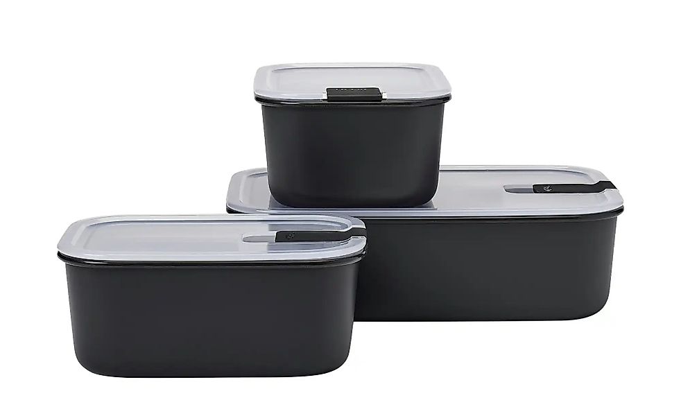 Mepal Vorratsdosenset  Easyclip ¦ schwarz ¦ Kunststoff Küchenzubehör & Helf günstig online kaufen