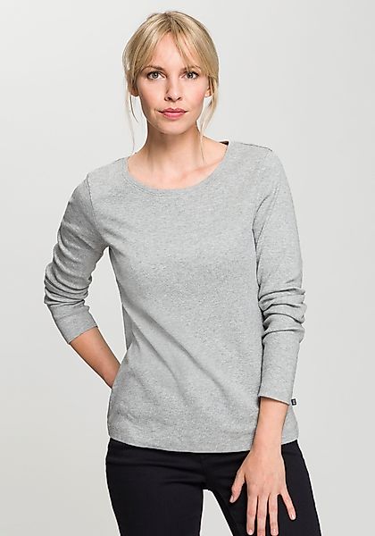 H.I.S Langarmshirt figurbetonte Passform, Feinrippstoff aus günstig online kaufen