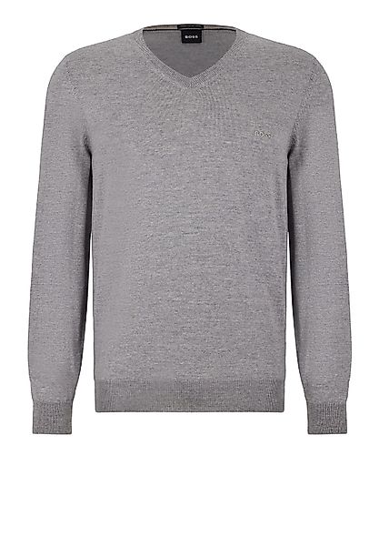 BOSS Strickpullover Baram-L mit Logo-Stick (1-tlg) günstig online kaufen