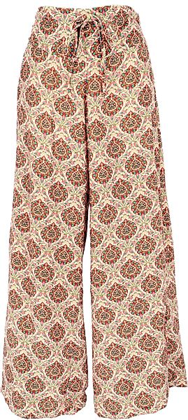 Guru-Shop Relaxhose Weite Samt Marlenehose, hochgeschnittene günstig online kaufen