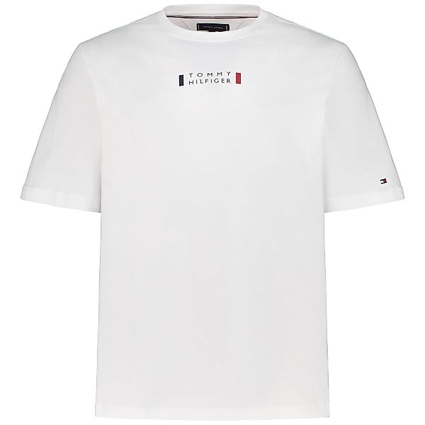 Tommy Hilfiger T-Shirt mit Label-Print Farbe weiß Größe: 3XL günstig online kaufen