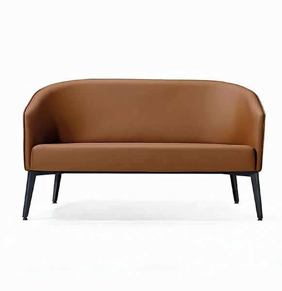 JVmoebel 2-Sitzer Wartezimmer Möbel Design-Sofa Lounge Möbel Leder Sofa 2 s günstig online kaufen