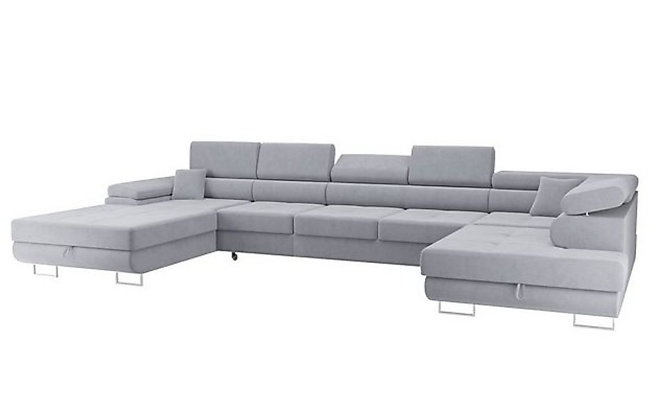 Beautysofa Polsterecke VILD U MAXI, 400 cm Wohnlandschaft, mit Bettfunktion günstig online kaufen
