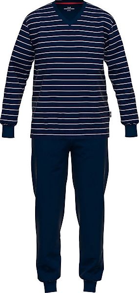 GÖTZBURG Pyjama Herren-Schlafanzug Single-Jersey Streifen günstig online kaufen