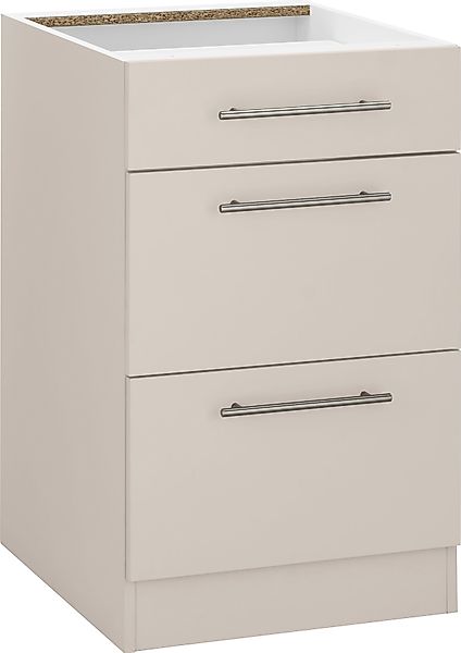 wiho Küchen Unterschrank "Cali", 50 cm breit, mit 2 großen Auszügen ohne Ar günstig online kaufen