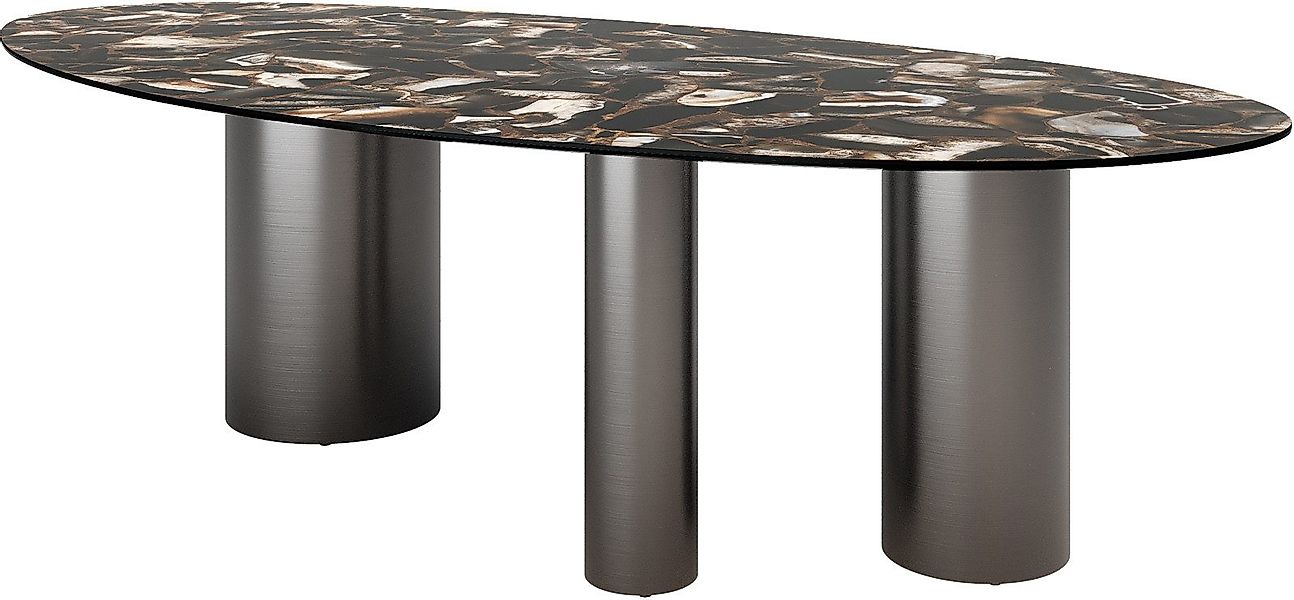 DELIFE Esstisch Edge, Oval Keramik Iris günstig online kaufen