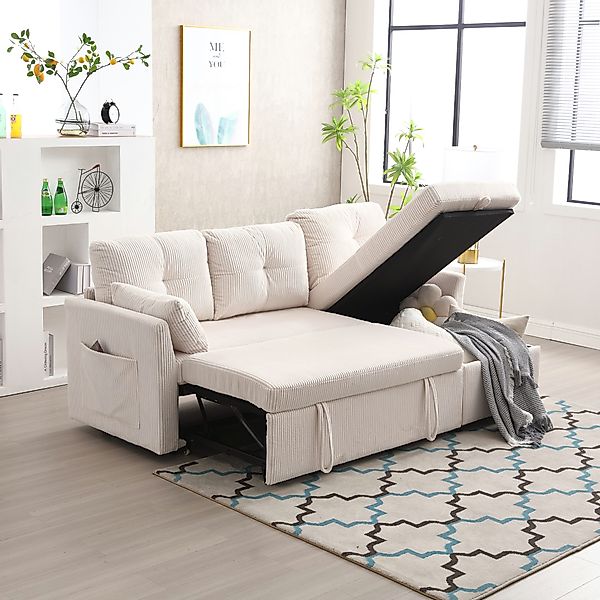 TavilaEcon Schlafsofa Vielseitiges 3-in-1, L-förmiges umwandelbares günstig online kaufen