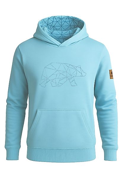 FORSBERG Sweatshirt Hoodie mit gesticktem Polygonbär günstig online kaufen