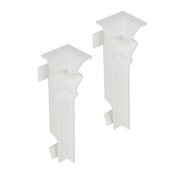 Kosche Innenecken für Kosche Sockelleiste Profi 16 mm x 80 mm Weiß 2 Stück günstig online kaufen