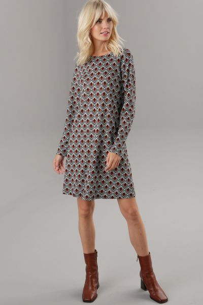Aniston SELECTED Jerseykleid in leichter A-Linien-Form günstig online kaufen