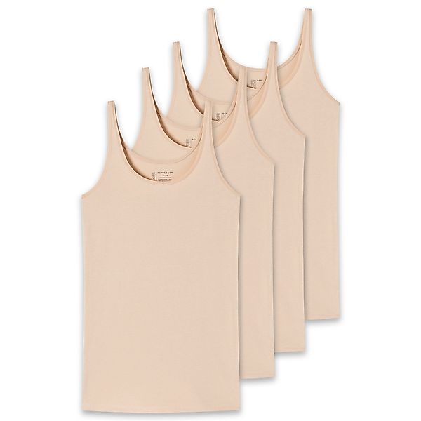 Schiesser Unterhemd Damen T-Shirt 4er Pack günstig online kaufen