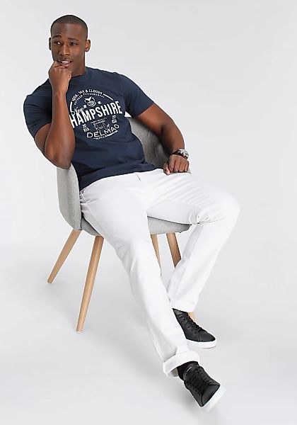 DELMAO Stretch-Jeans ""Reed"" gerader Beinschnitt, Used-Look-Waschung, nied günstig online kaufen