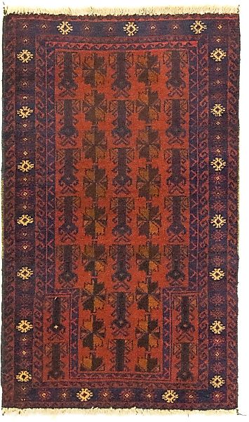 morgenland Wollteppich »Belutsch Teppich handgeknüpft orange«, rechteckig günstig online kaufen