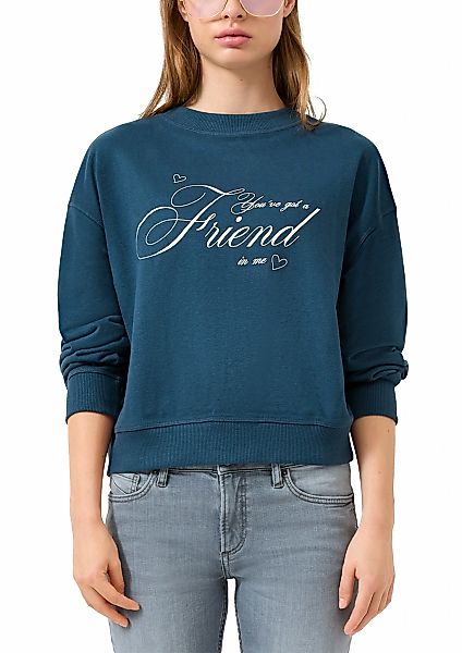 QS Sweater, mit Frontprint/Letter-Print günstig online kaufen