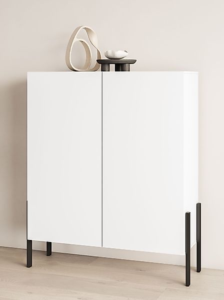 INOSIGN Kommode »Jukon, Breite 110 cm, moderne grifflose Hochschrank, 2Türe günstig online kaufen