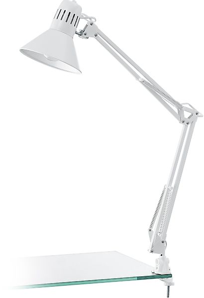EGLO Tischleuchte FIRMO Klemmlampe, weiß, exkl. günstig online kaufen