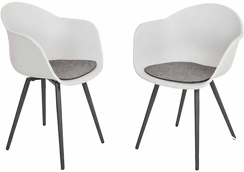 Garden Pleasure Schalenstuhl »ZARA« (Set) 4 Stk. 4er Set günstig online kaufen