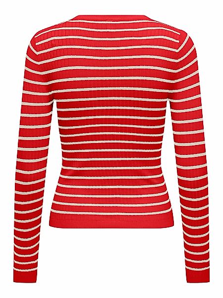 ONLY Strickpullover ONLMILA LS STRIPE BUTTON O-NECK CC KNT günstig online kaufen