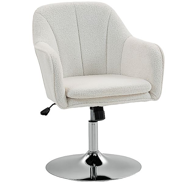 HOMCOM Teddy-Fleece-Sessel, drehbar, höhenverstellbar, Wippfunktion, gepols günstig online kaufen