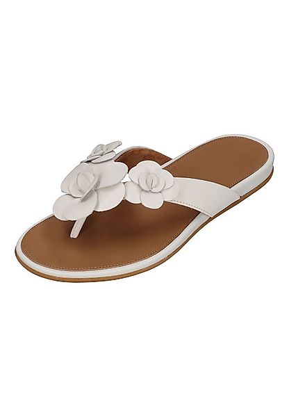 Fitflop GRACIE FLOWER LEATHER Zehentrenner Urban White günstig online kaufen