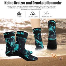 Refttenw Neoprensocken 3mm Neopren Tauchsocken,rutschfest, wasserdicht günstig online kaufen