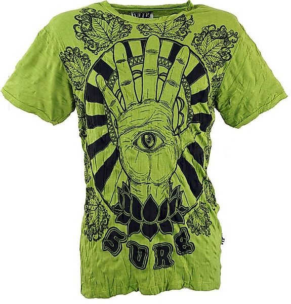 Guru-Shop T-Shirt Sure Herren T-Shirt Magic Eye - lemon Festival, alternati günstig online kaufen
