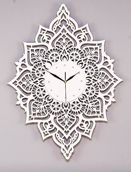 ORNAMENTI Wanduhr Boho Stil, grosse, MANDALA, günstig online kaufen