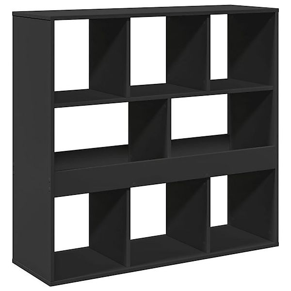 vidaXL Bücherregal Bücherregal/Raumteiler Schwarz 100x33x94,5 cm, 1-tlg. günstig online kaufen