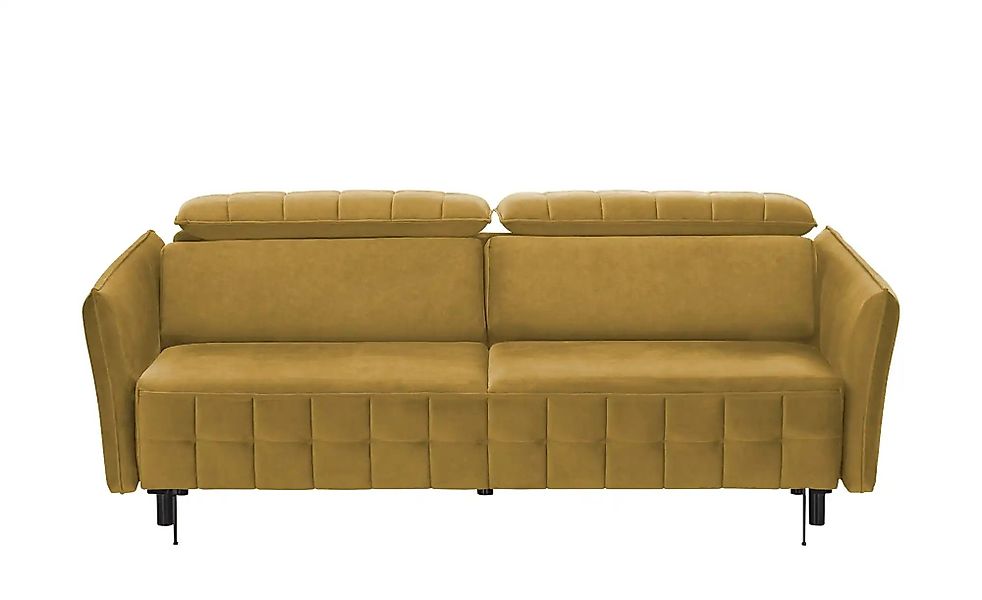 smart Schlafsofa mit verstellbaren Kopfstützen Momoka ¦ gelb ¦ Maße (cm): B günstig online kaufen