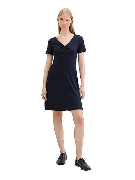 TOM TAILOR Minikleid mit Allover-Print und V-Ausschnitt günstig online kaufen