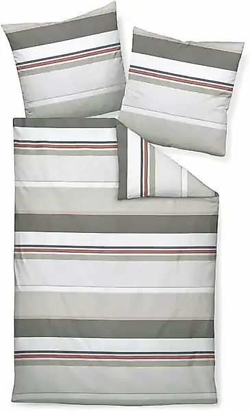 Janine Bettwäsche »Mako-Satin87090 06« mit Reißverschluss günstig online kaufen