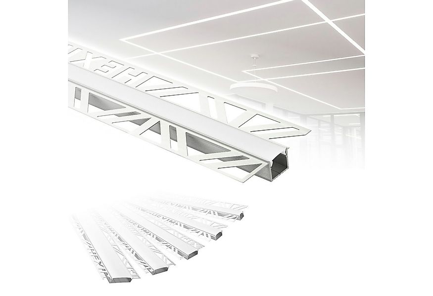 Hexim LED-Stripe-Profil 2m Trockenbauprofil Alu LED Profil Unterputz (2m/1S günstig online kaufen