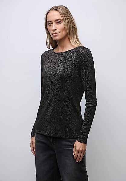 STREET ONE Langarmshirt aus softem Materialmix günstig online kaufen